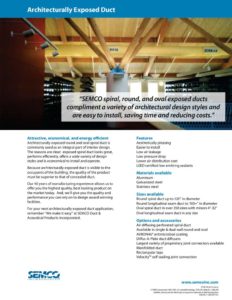 thumbnail of SEMCO – architectually exposed duct