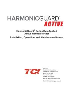 thumbnail of TCI Harmonic Filter IOM