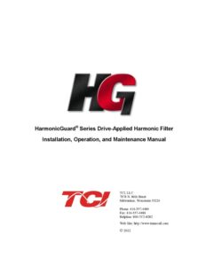 thumbnail of TCI Harmonic Filter Manual