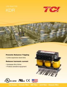 thumbnail of TCI – KDR Input Line Reactor Brochure