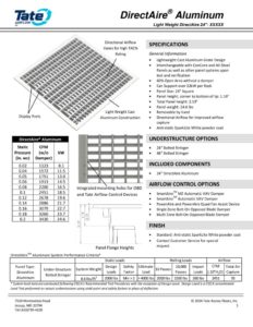 thumbnail of Tate DirectAire_Alum_24_Submittal