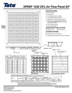 thumbnail of Tate Directional Perf 1250-25pct Submittal