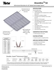 thumbnail of Tate directAire_X2 Floor Grille for 24in Steel Bolted Stringer Systems