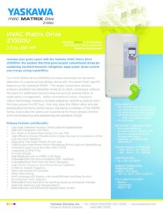 thumbnail of Yaskawa Matrix Drive flyer 4-15