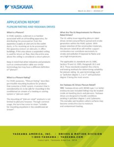 thumbnail of Yaskawa Plenum Rating Application Note