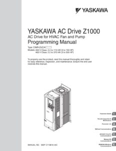 thumbnail of Yaskawa Z1000 Bacnet Manual