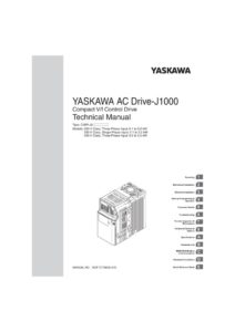thumbnail of Yaskawa J1000 Manual SIEPC71060631